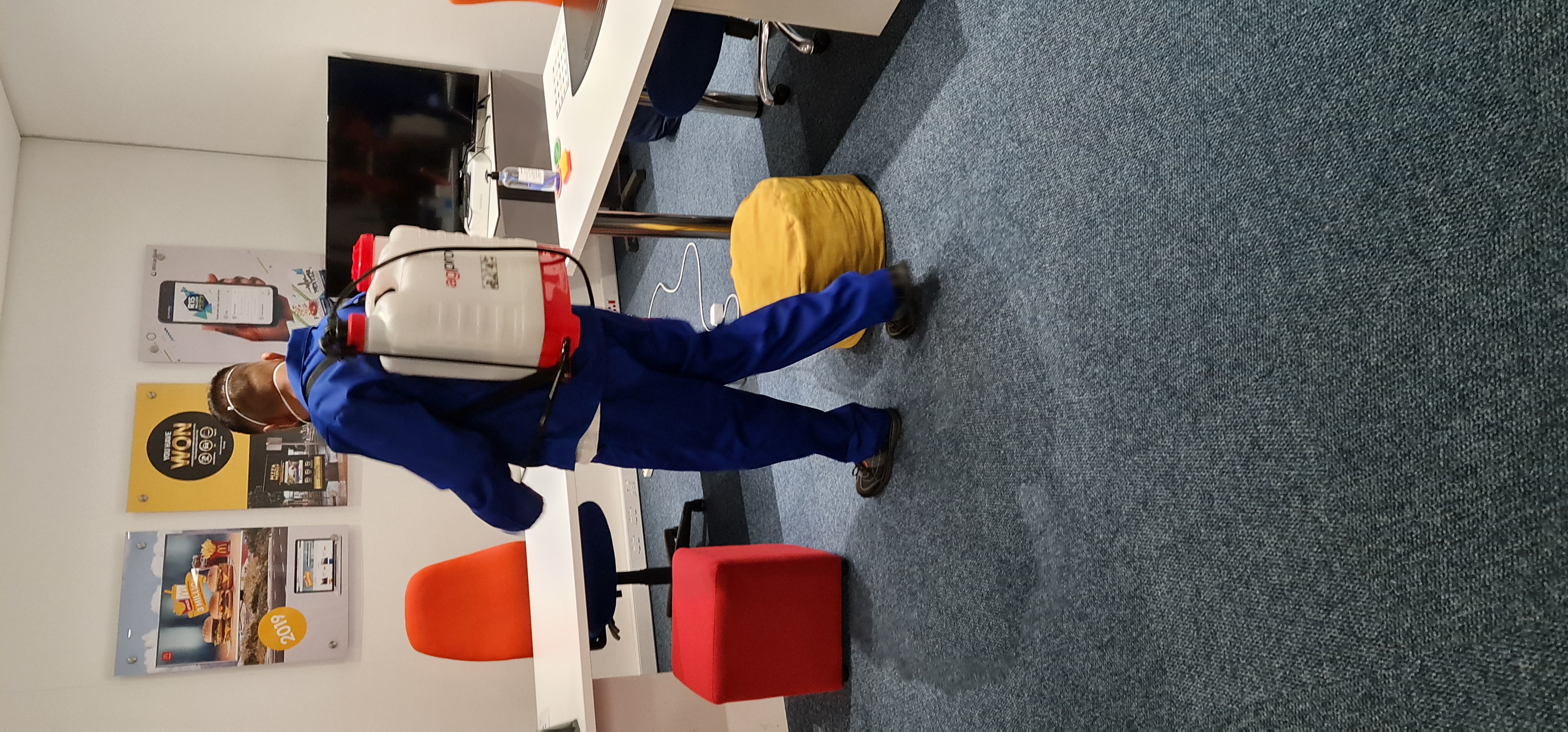 At work